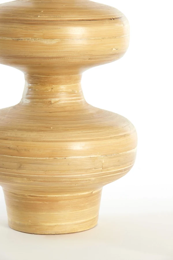 Vase deco 19x38 cm CAMELEA bamboo natural