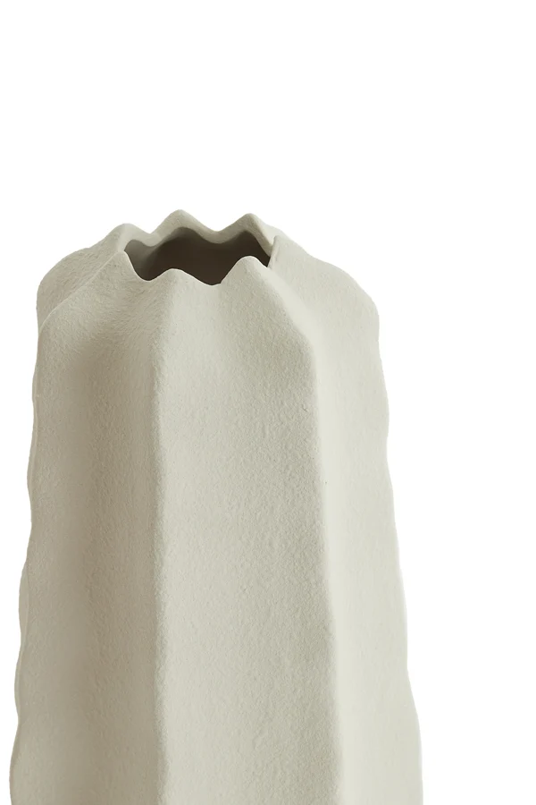 Vase deco 18,5x34 cm ARIEIRO ceramics cream