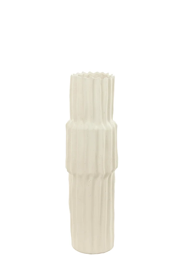Vase deco 17x58 cm LONGA ceramics cream