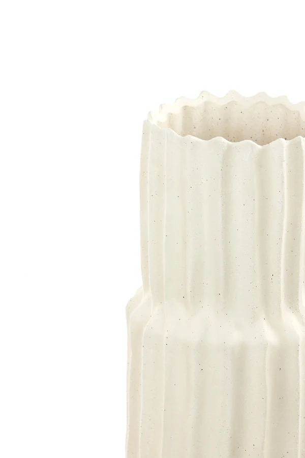 Vase deco 17x58 cm LONGA ceramics cream