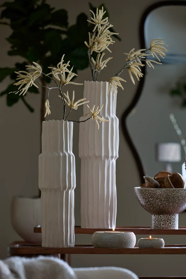Vase deco 17x58 cm LONGA ceramics cream