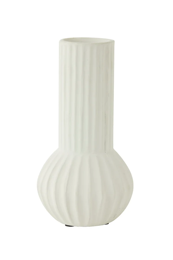 Vase deco 14x26 cm FEYO ceramics cream