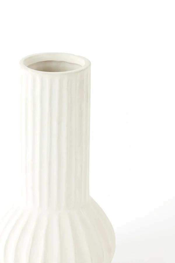 Vase deco 14x26 cm FEYO ceramics cream
