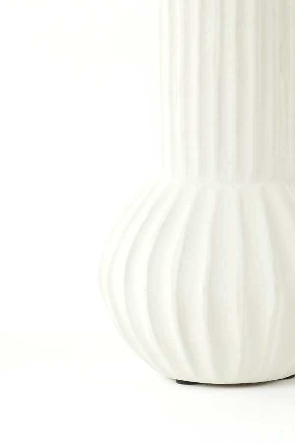 Vase deco 14x26 cm FEYO ceramics cream