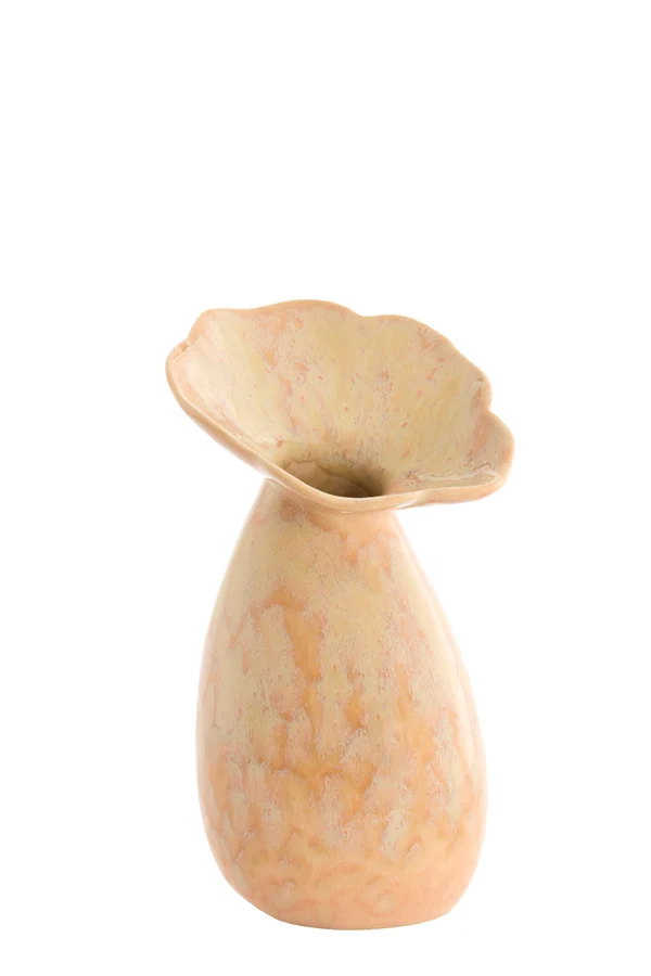 Vase deco 14x24 cm CULLA ceramics light peach