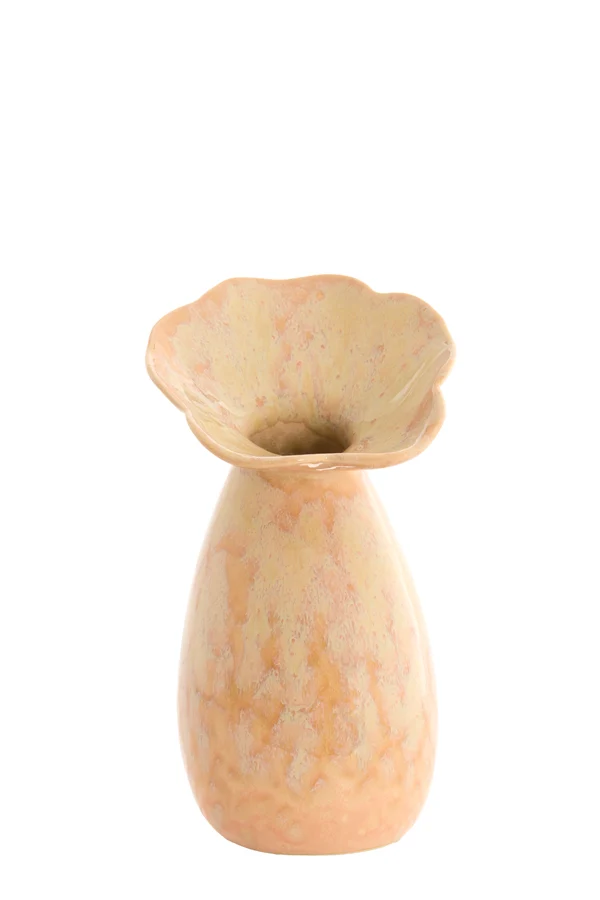 Vase deco 14x24 cm CULLA ceramics light peach