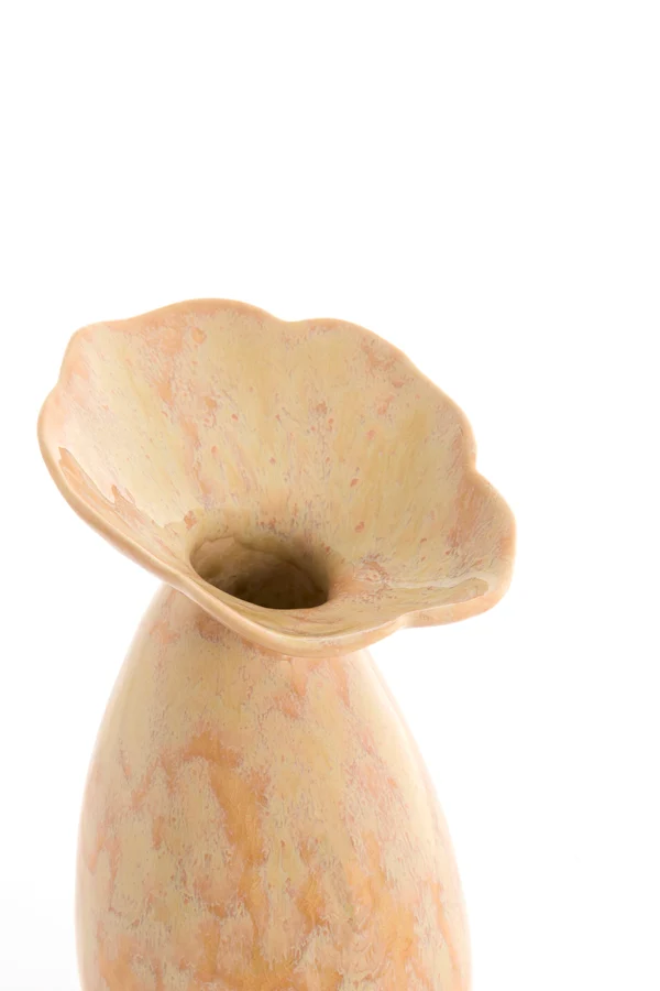 Vase deco 14x24 cm CULLA ceramics light peach