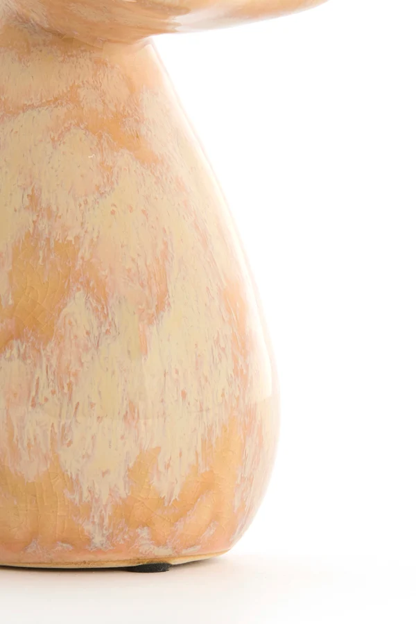 Vase deco 14x24 cm CULLA ceramics light peach