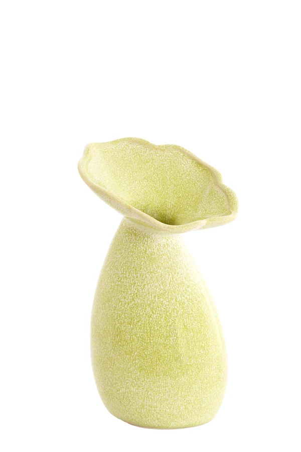 Vase deco 14x24 cm CULLA ceramics light green