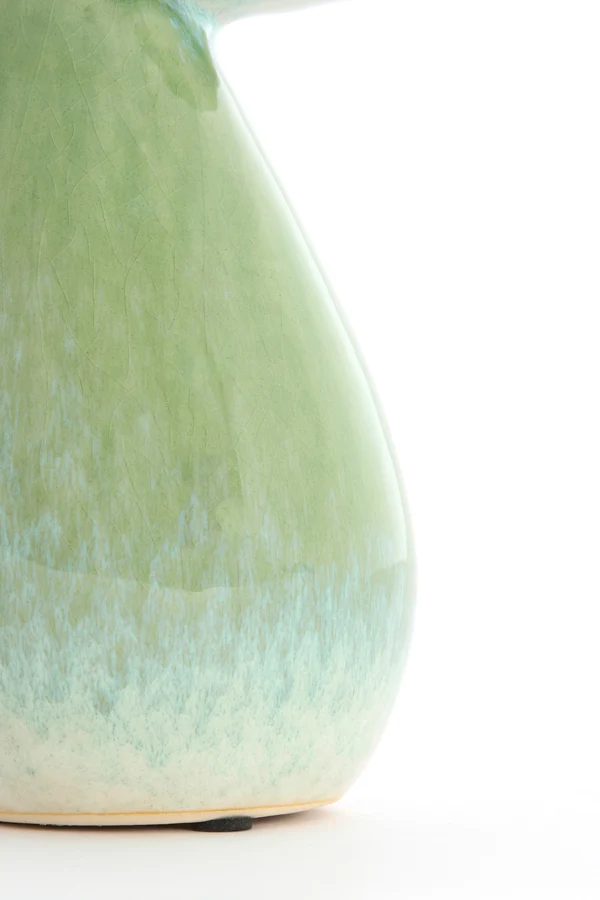 Vase deco 14x24 cm CULLA ceramics green+light blue