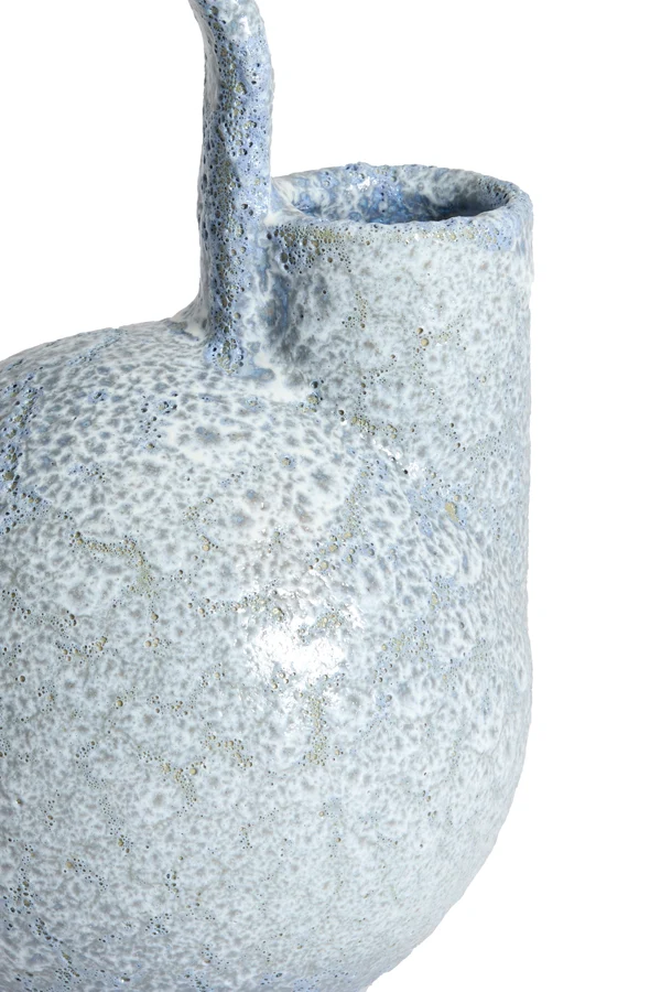 Vase deco 16x15,5x26 cm SERRES ceramics light blue