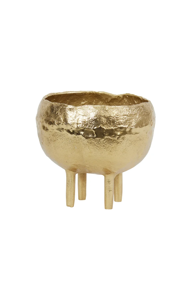 Vase deco 16x14,5 cm MUXIA gold