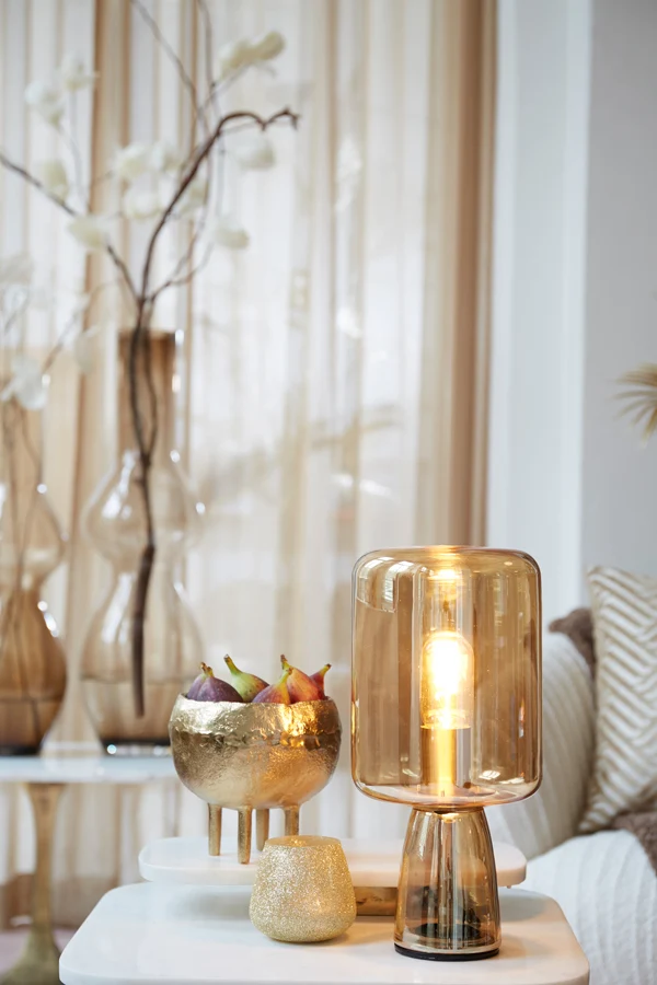 Vase deco 16x14,5 cm MUXIA gold