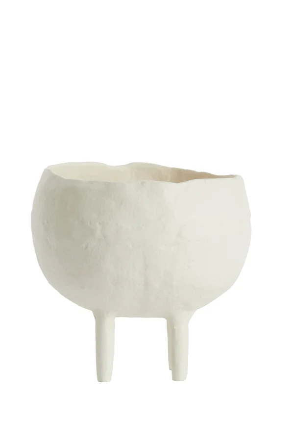Vase deco 16x14,5 cm MUXIA cream