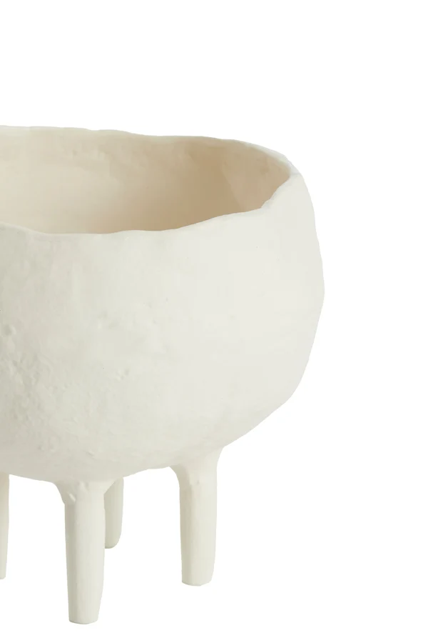 Vase deco 16x14,5 cm MUXIA cream