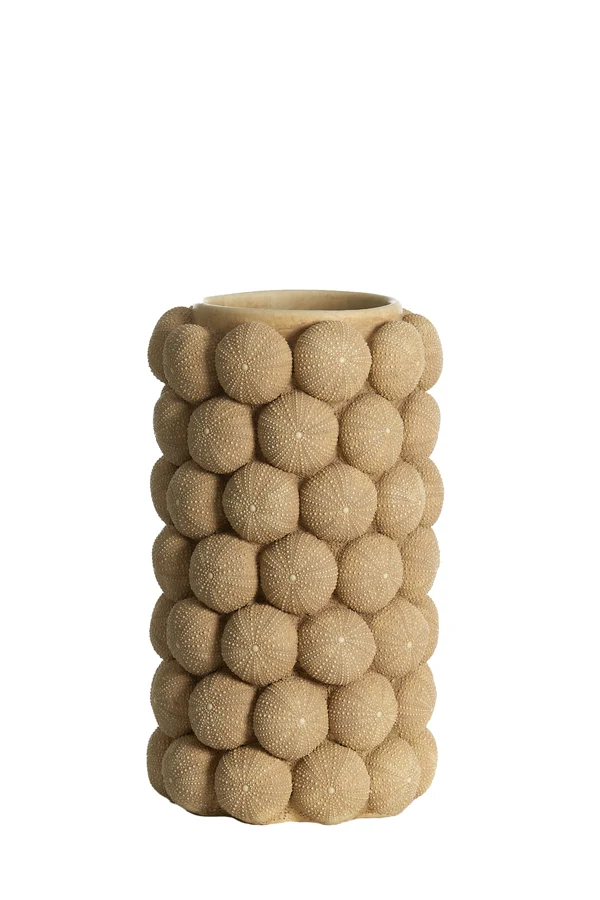 Vase deco 19x32,5 cm SEA URCHIN sand