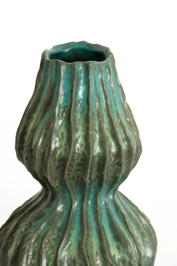 Vase deco 19x31,5 cm VANIA ceramics petrol