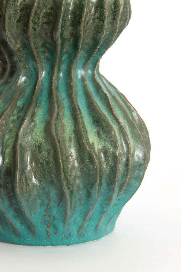 Vase deco 19x31,5 cm VANIA ceramics petrol