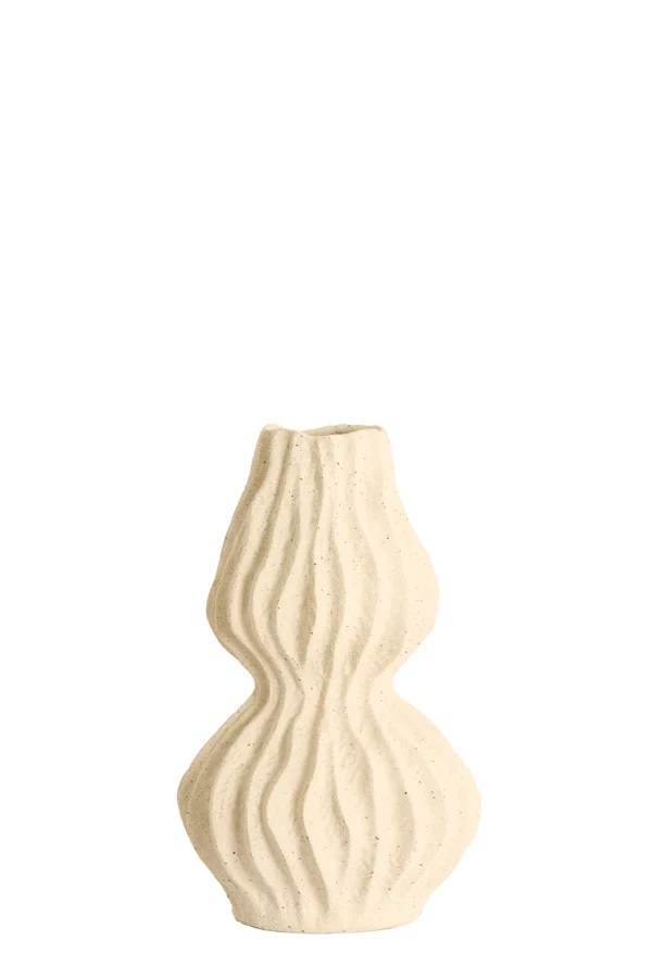 Vase deco 19x31,5 cm VANIA ceramics cream