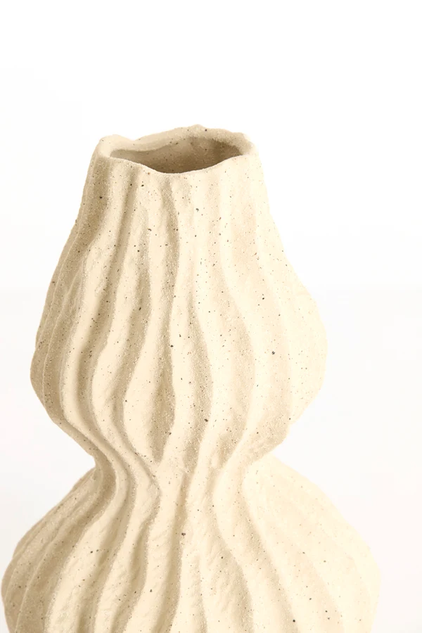 Vase deco 19x31,5 cm VANIA ceramics cream