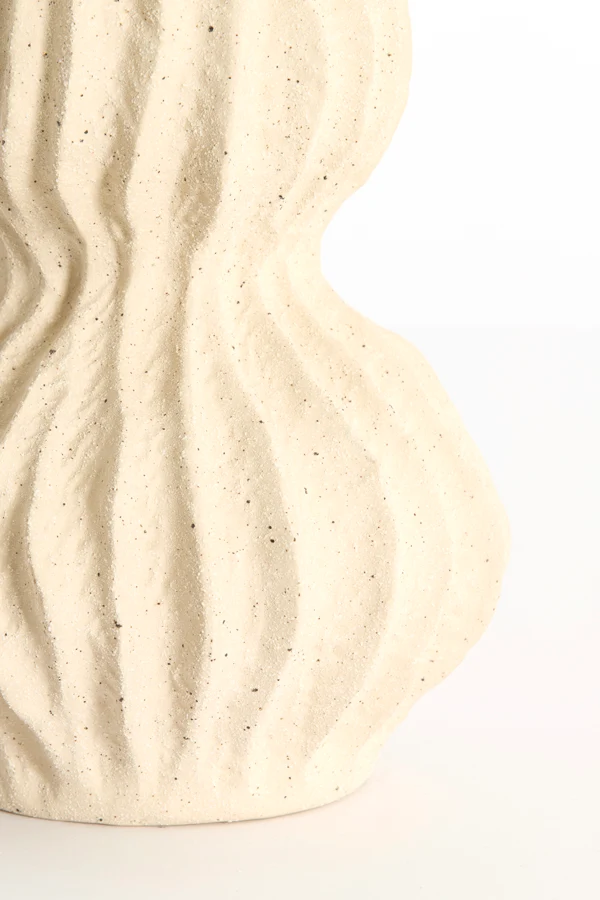 Vase deco 19x31,5 cm VANIA ceramics cream