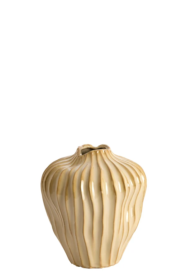 Vase deco 19x30 cm VECHHIA ceramics light brown