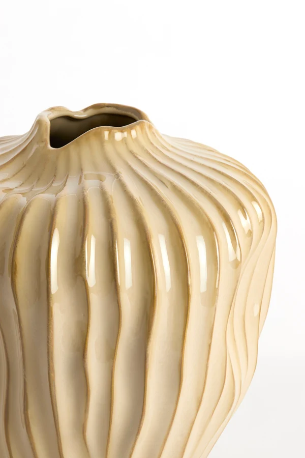 Vase deco 19x30 cm VECHHIA ceramics light brown