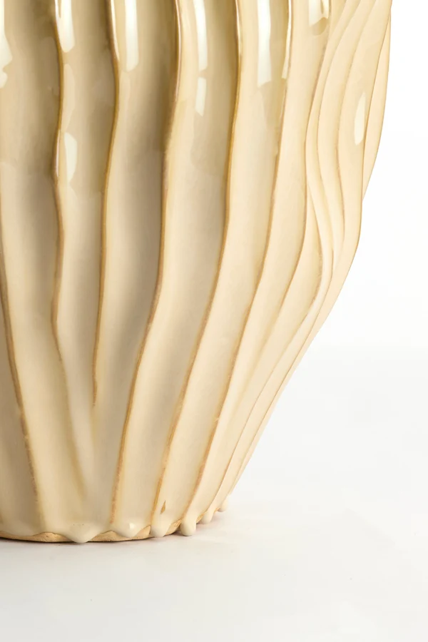 Vase deco 19x30 cm VECHHIA ceramics light brown