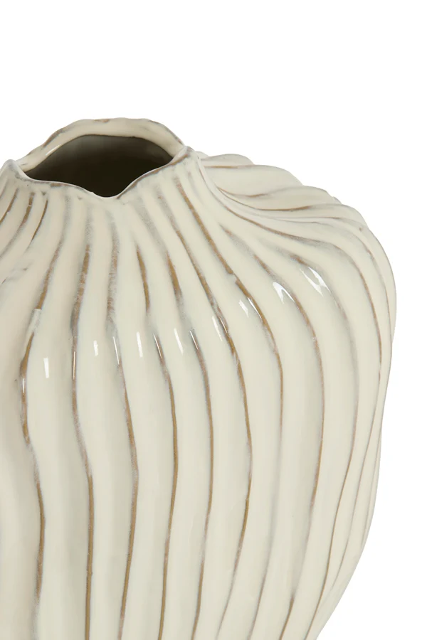 Vase deco 19x30 cm VECHHIA ceramics cream