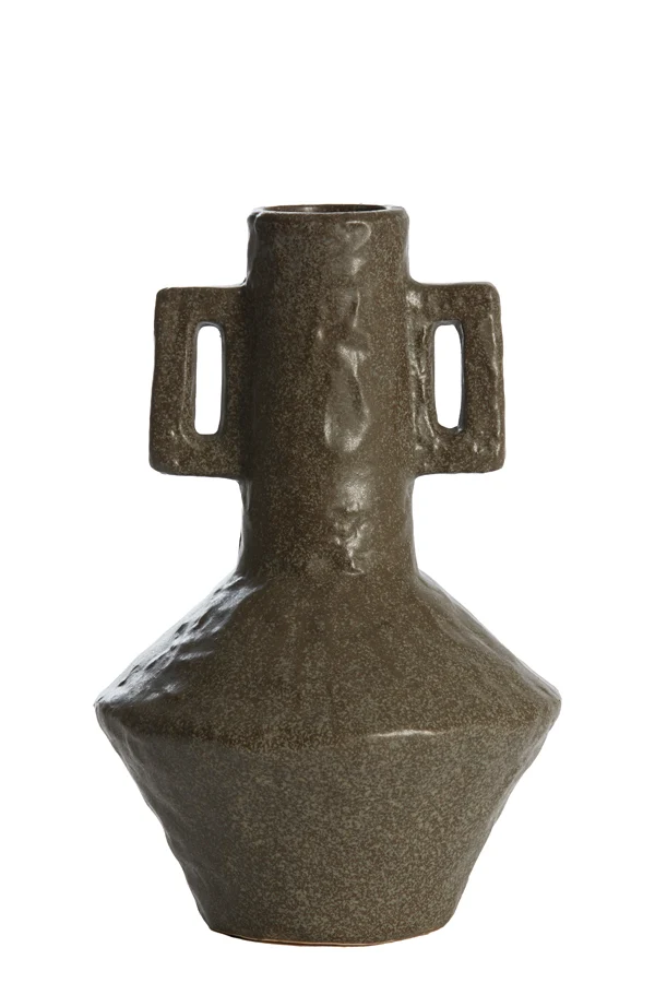 Vase deco 19x30 cm TICINO ceramics dark grey