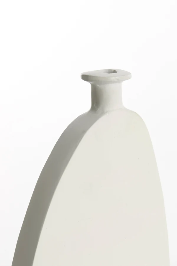 Vase deco 17x3x30 cm OBIDO cream