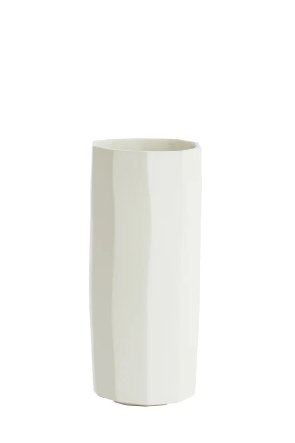 Vase deco 17x39 cm LUMIAR matt white