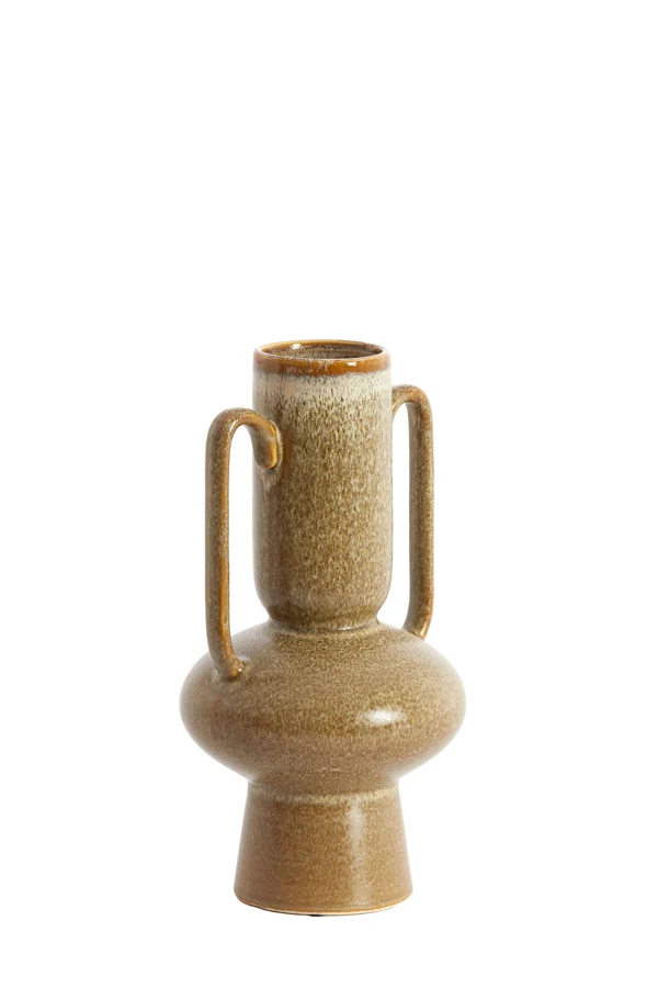 Vase deco 17x32,5 cm OTARU ceramics olive green