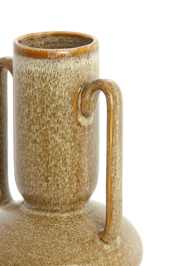 Vase deco 17x32,5 cm OTARU ceramics olive green