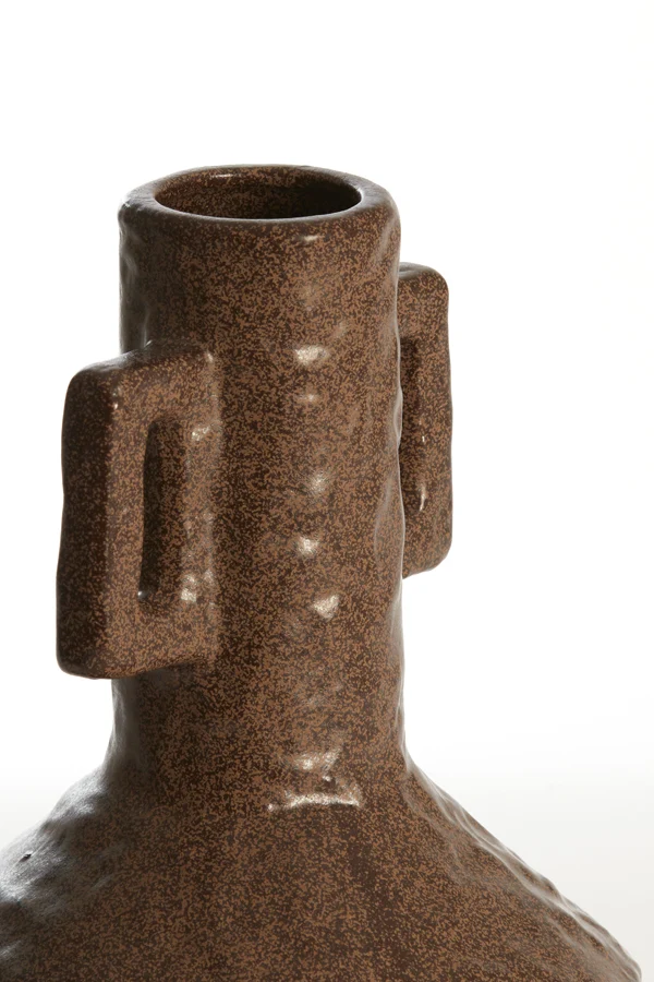 Vase deco 19x30 cm TICINO ceramics dark brown