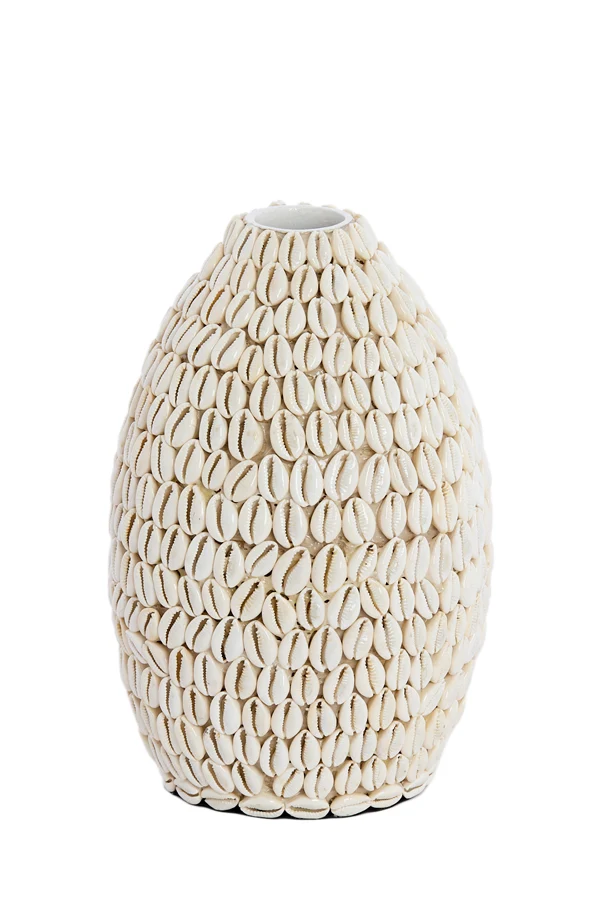 Vase deco 19x28 cm SHELL cream