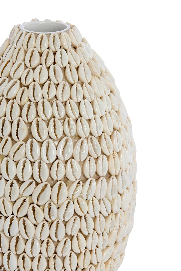 Vase deco 19x28 cm SHELL cream