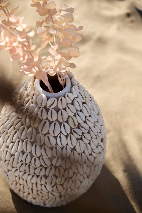 Vase deco 19x28 cm SHELL cream