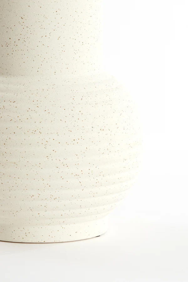 Vase deco 19x25 cm ULLOA ceramics matt cream