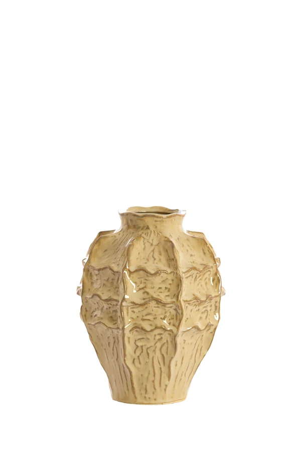 Vase deco 19x25 cm LOSETO ceramics light brown