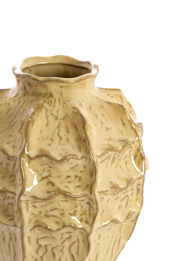 Vase deco 19x25 cm LOSETO ceramics light brown