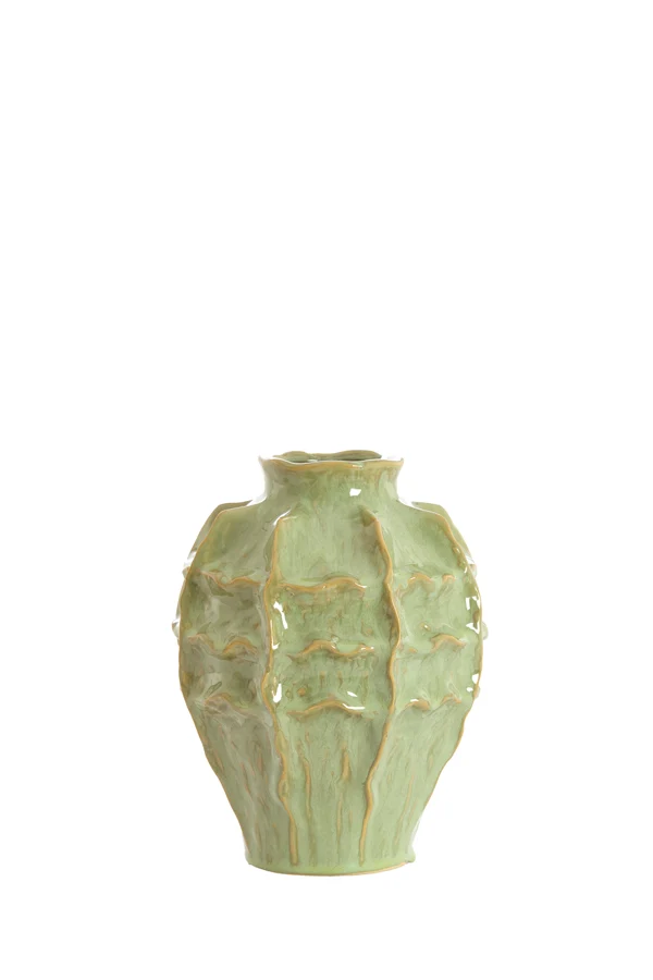 Vase deco 19x25 cm LOSETO ceramics green