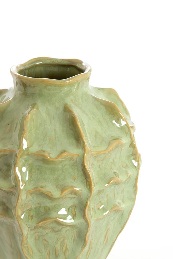 Vase deco 19x25 cm LOSETO ceramics green
