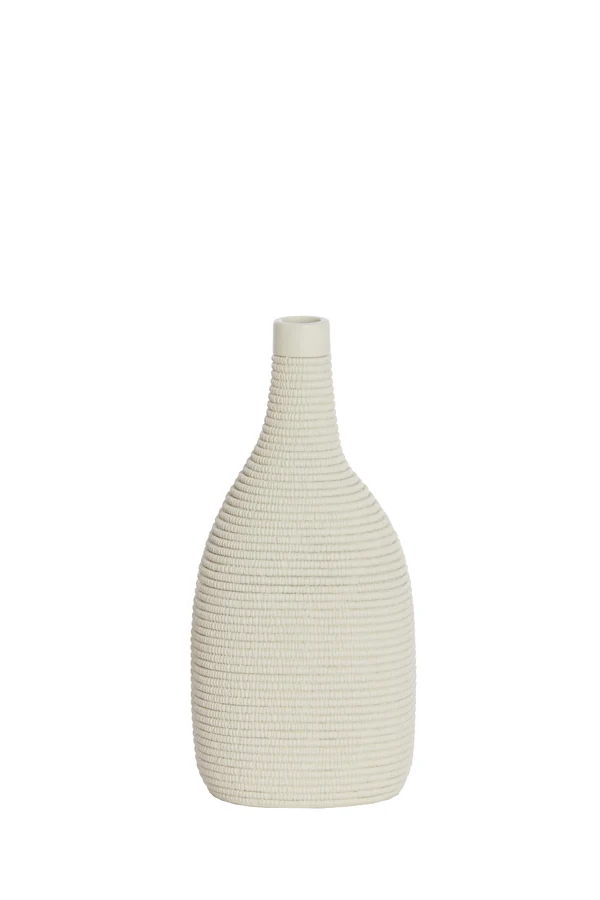 Vase deco 16x12x33 cm YOUNA cream