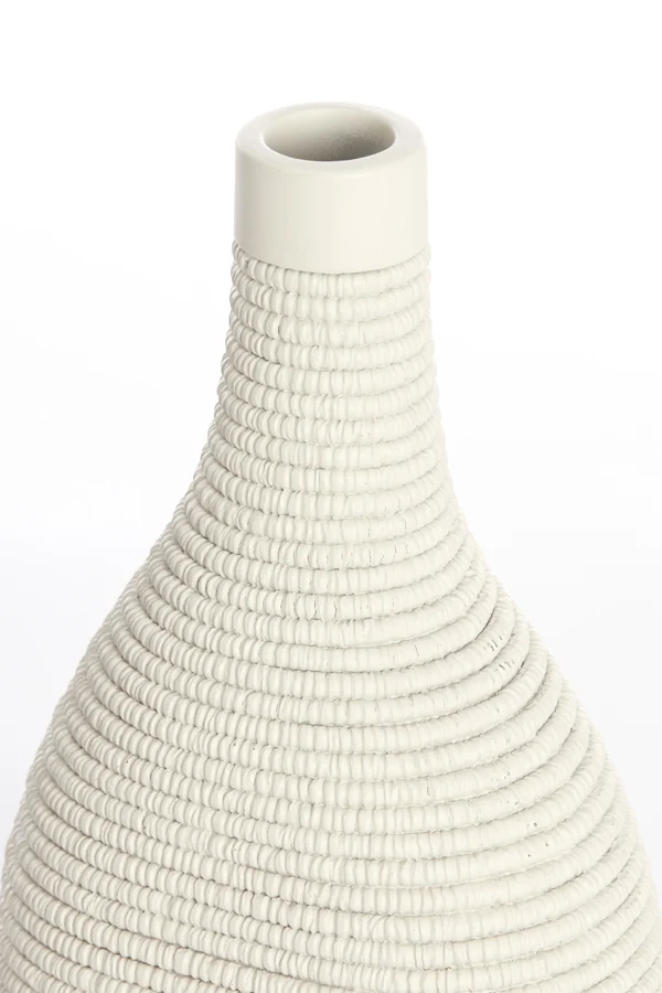 Vase deco 16x12x33 cm YOUNA cream
