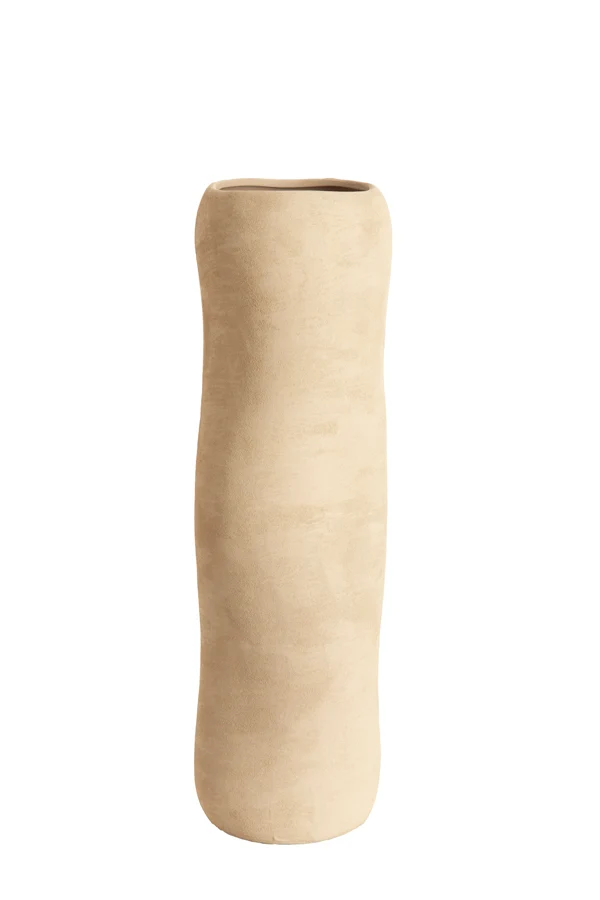 Vase deco 16,5x56 cm SERAFINA ceramics light brown