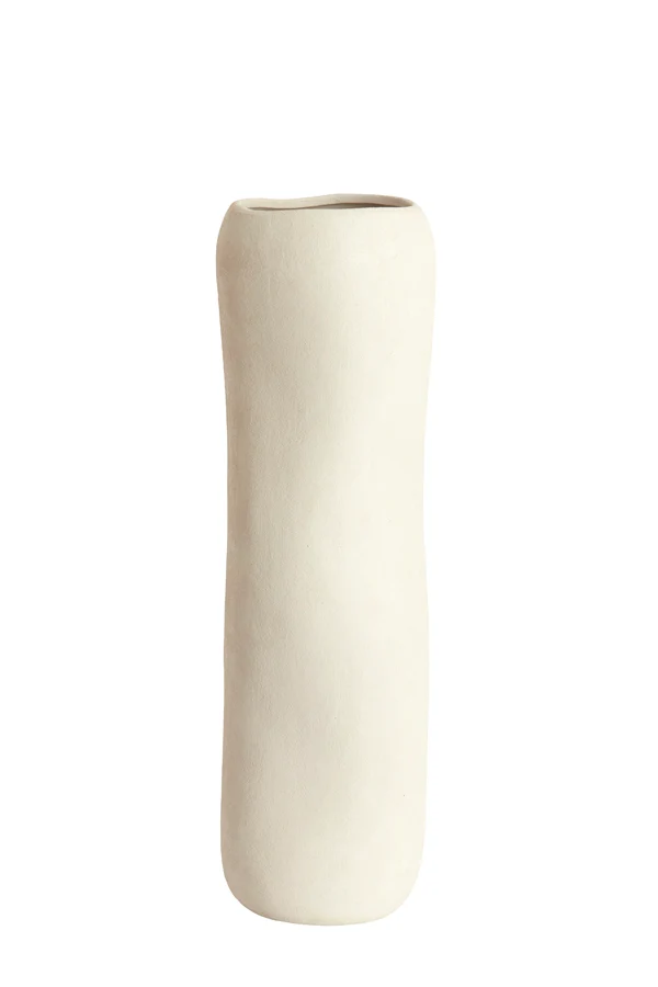 Vase deco 16,5x56 cm SERAFINA ceramics cream