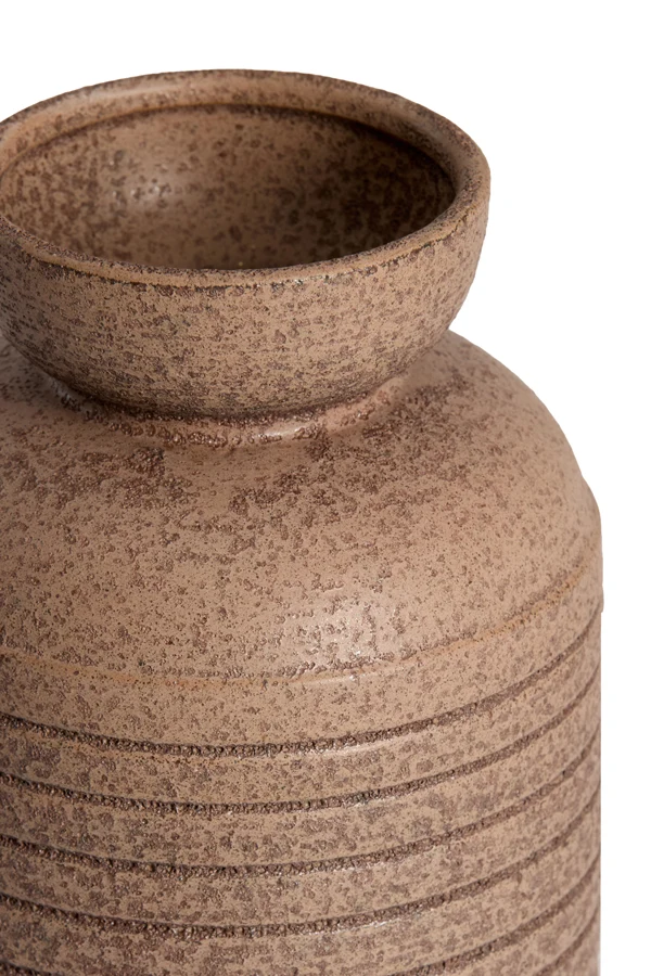 Vase deco 17x26 cm ARPINO ceramics matt dark brown