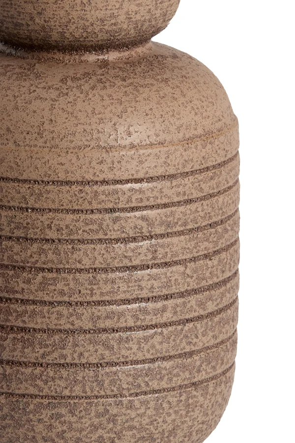 Vase deco 17x26 cm ARPINO ceramics matt dark brown