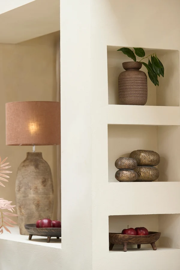 Vase deco 17x26 cm ARPINO ceramics matt dark brown